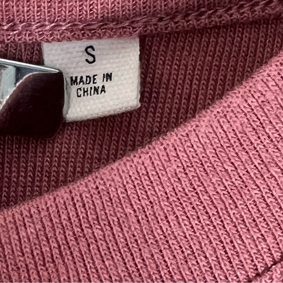 Aritzia Wilfred Free Palermo Longsleeve Rib Size Small In Cinder Pink Crew Neck - Picture 10 of 14